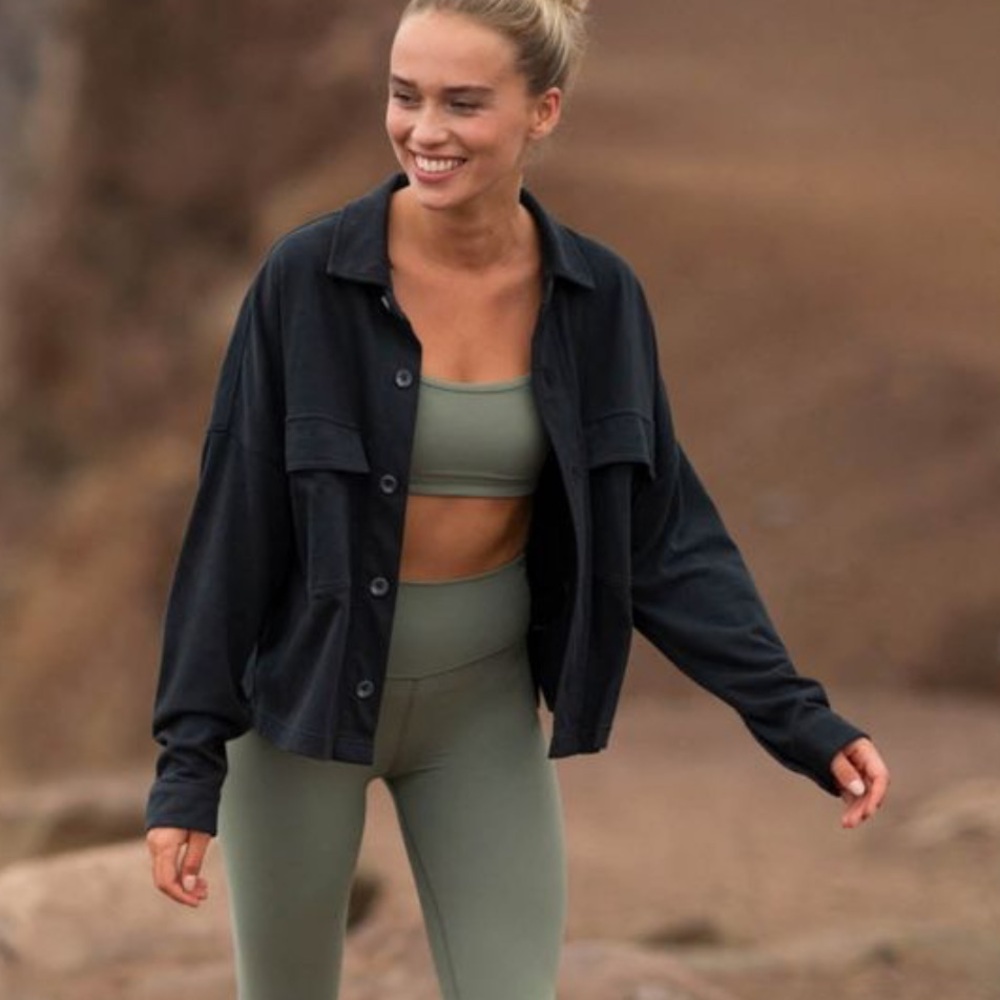 Black Button-Front Women's Sweater Jacket - Stylish Lightweight Layer